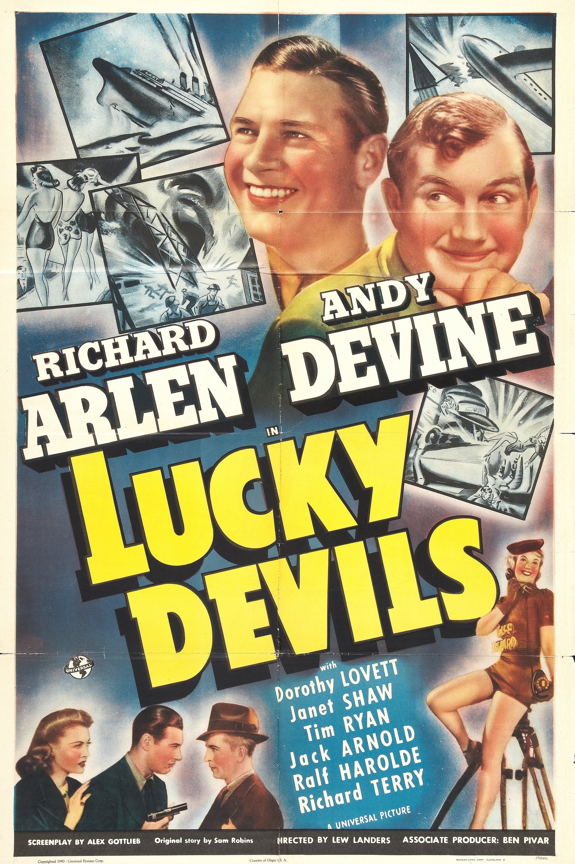 Lucky Devils (1941) постер