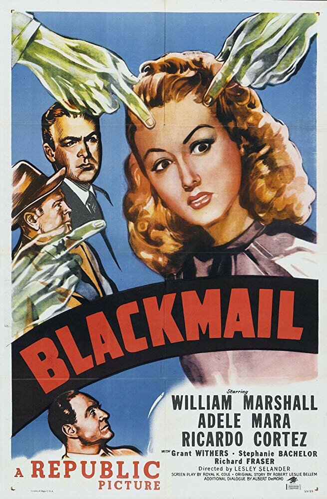 Blackmail (1947) постер